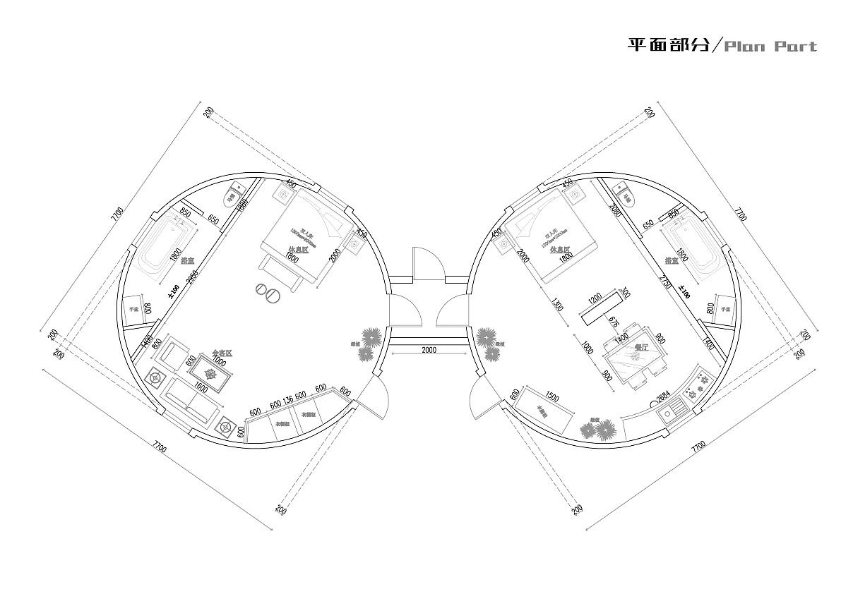 蒙古包平面设计图片