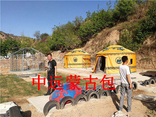 豪华竹艺蒙古包